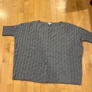 Garnet Hill Grey Cashmere Sweater Sz S Worn once!